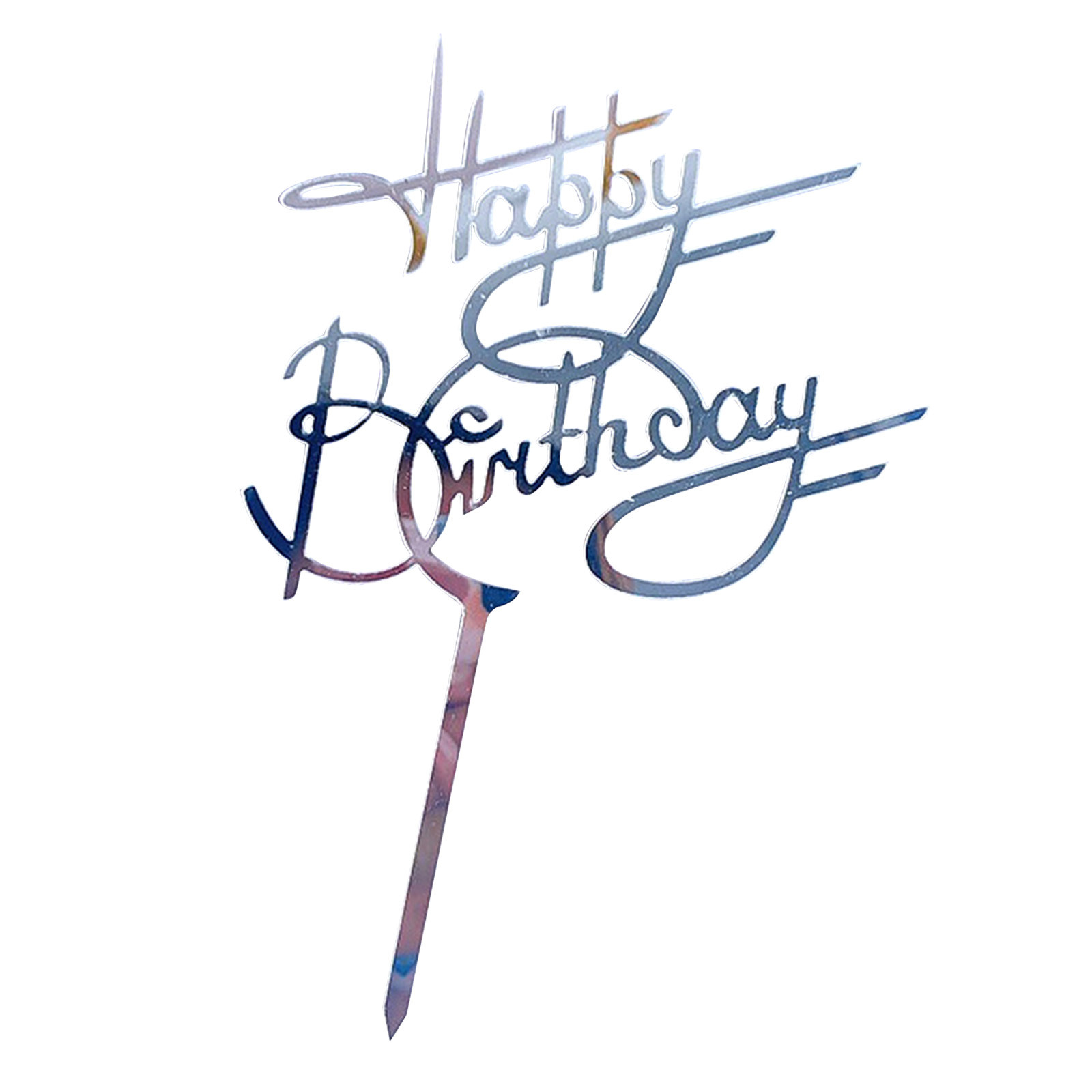 thumbnail image 2 of Cake Topper Acrílico - Diseño Feliz Cumpleaños, Duradero, Decorativo - para Tartas de Cumpleaños/Boda, 2 of 2